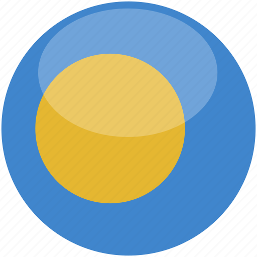 Circle, gloss, palau, flag icon - Download on Iconfinder