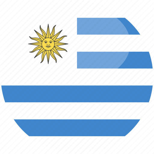 Circle, gloss, flag, uruguay icon - Download on Iconfinder