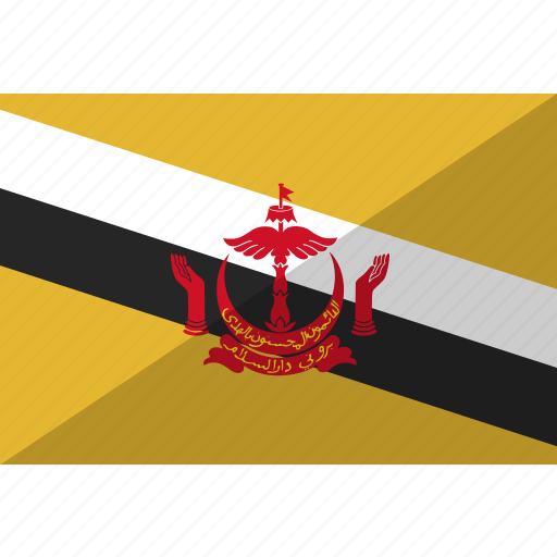 Brunei, country, flag, nation icon - Download on Iconfinder