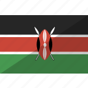 country, flag, kenya, nation
