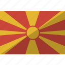 country, flag, macedonia, nation