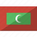 country, flag, maldives, nation