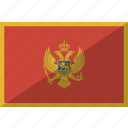 country, flag, montenegro, nation
