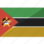 country, flag, mozambique, nation 