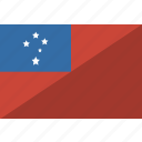country, flag, nation, samoa