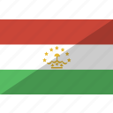 country, flag, nation, tajikistan