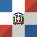 country, dominican, flag, nation, republic