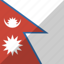 country, flag, nation, nepal