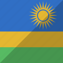 country, flag, nation, rwanda