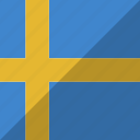 country, flag, nation, sweden