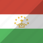 country, flag, nation, tajikistan 