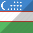 country, flag, nation, uzbekistan