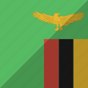 country, flag, nation, zambia
