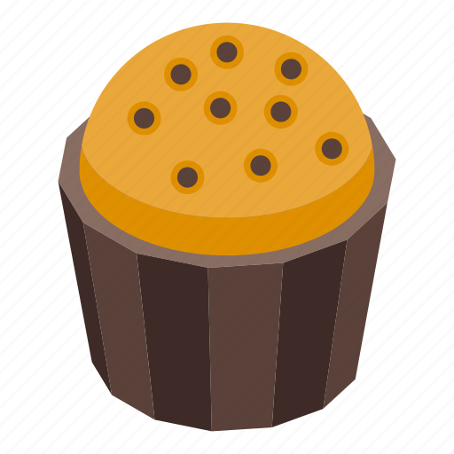 Gluttony, cupcake, isometric icon - Download on Iconfinder