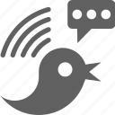 bird, signals, social, tweet, broadcast, social media, twitter