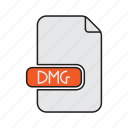 disk, dmg, extension, file, image, type