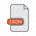 extension, file, json, scripting, type