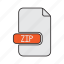 compressed, extension, type, zip 