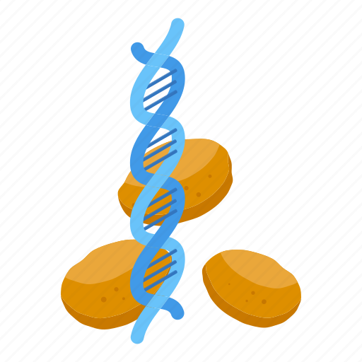 Dna, gmo, isometric icon - Download on Iconfinder