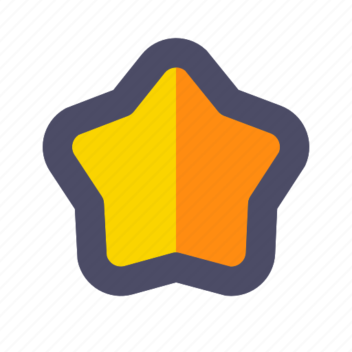 Star, flat, favorite, bookmark, like, rating icon - Download on Iconfinder