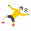 football, goalkeeper, male, object, player, soccer 
