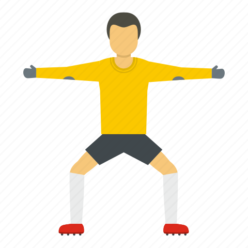 Football, goalkeeper, object, player, soccer, standing icon - Download on Iconfinder