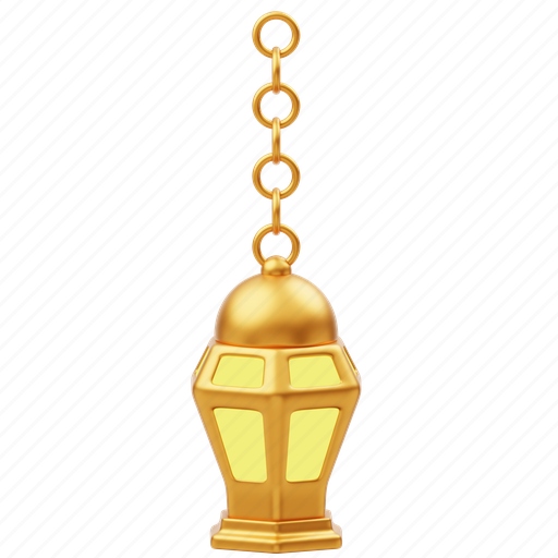 Lantern, light, lamp, decoration, gold, islamic, ramadan icon - Download on Iconfinder