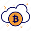 bit, bitcoin, cloud, crypto, currency, money, online 