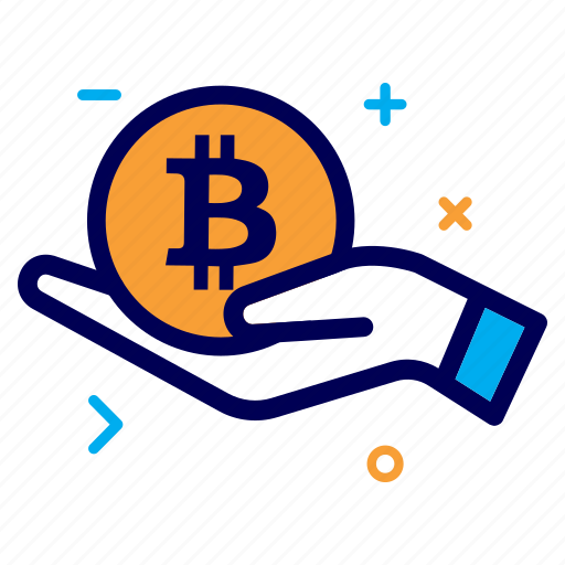 Bit, bitcoin, charity, crypto, currency, hand, help icon - Download on Iconfinder