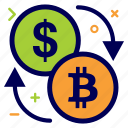 bit, bitcoin, convert, crypto, currency, dollar, money
