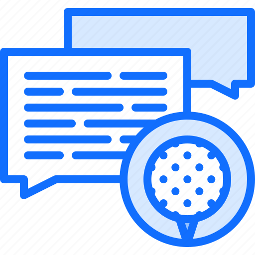Ball, dialogue, field, golf, golfer, sport, talk icon - Download on Iconfinder
