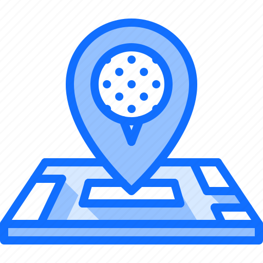 Field, golf, golfer, location, map, pin, sport icon - Download on Iconfinder