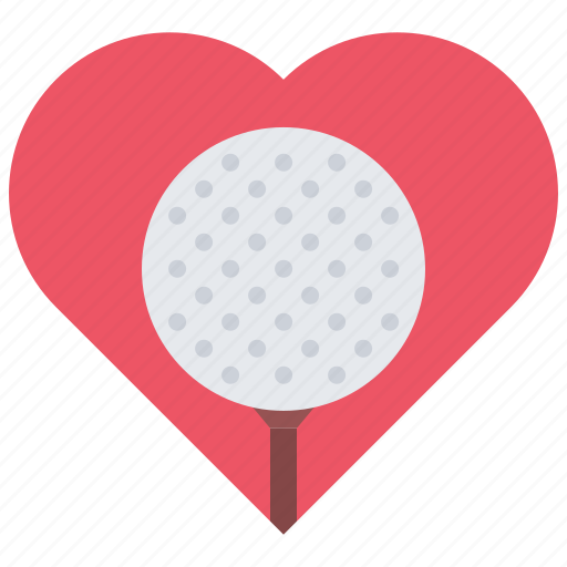 Ball, field, golf, golfer, heart, love, sport icon - Download on Iconfinder