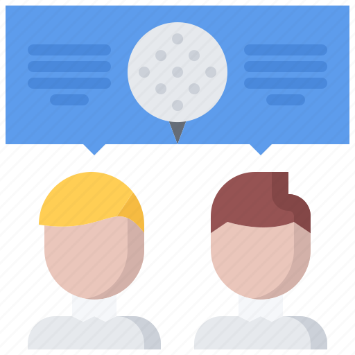 Dialogue, field, game, golf, golfer, sport, talk icon - Download on Iconfinder