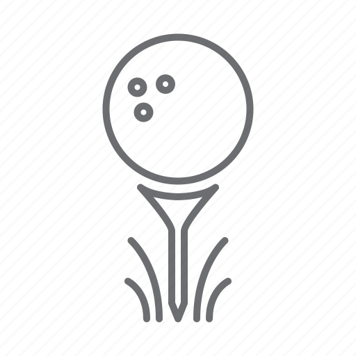 Ball, sports, sport, golf ball, tee, tee ball, golf icon - Download on Iconfinder