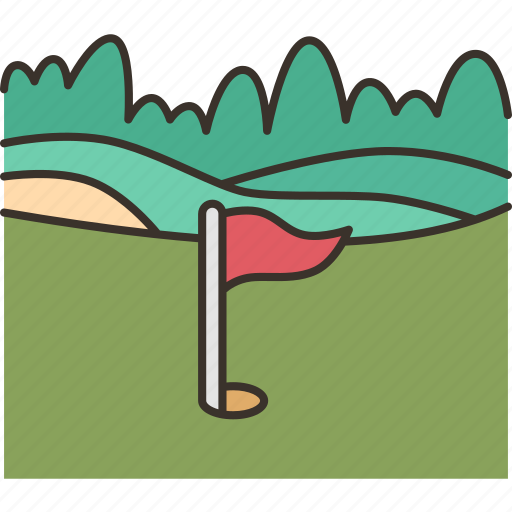 Golf, course, green, land, scape icon - Download on Iconfinder