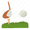ball, cartoon, championship, golf, golfing, hitgolfball, logo