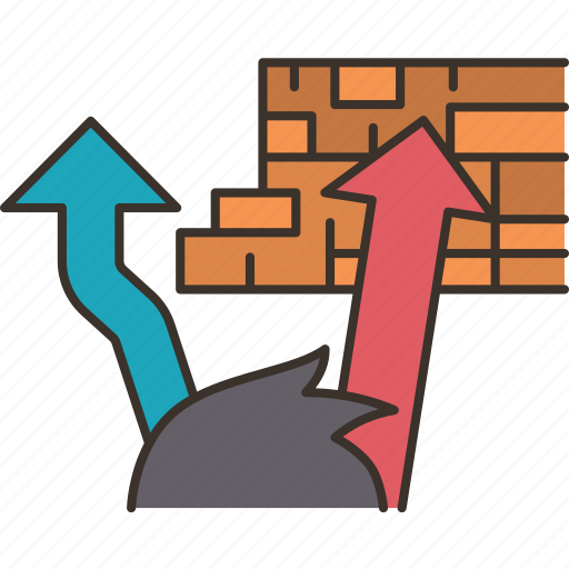 Obstacles, path, barrier, challenge, success icon - Download on Iconfinder