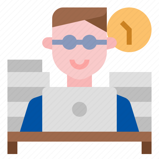 Businessman, diligent, office, overwork, workhard icon - Download on Iconfinder