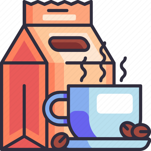 Hot coffee, coffee, bag, americano, hot drink, beverage, drink icon - Download on Iconfinder