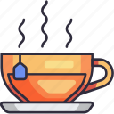 hot tea, tea, hot drink, mug, cup, beverage, drink, cafe, menu