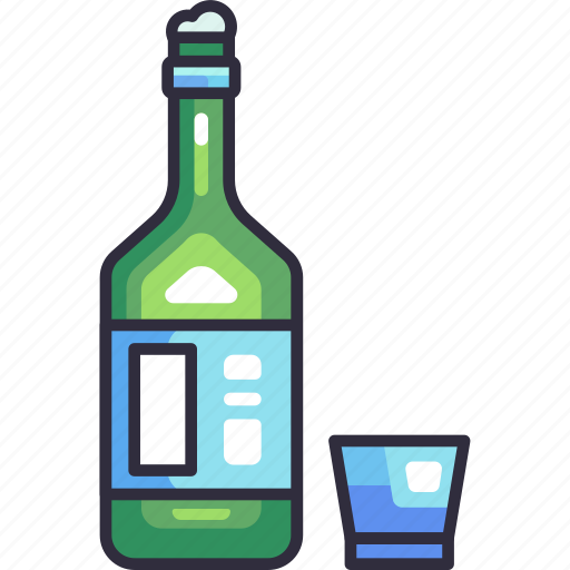 Soju, alcohol, liquor, bottle, korean, beverage, drink icon - Download on Iconfinder