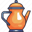 teapot, tea, pitcher, jug, hot drink, beverage, drink, cafe, menu