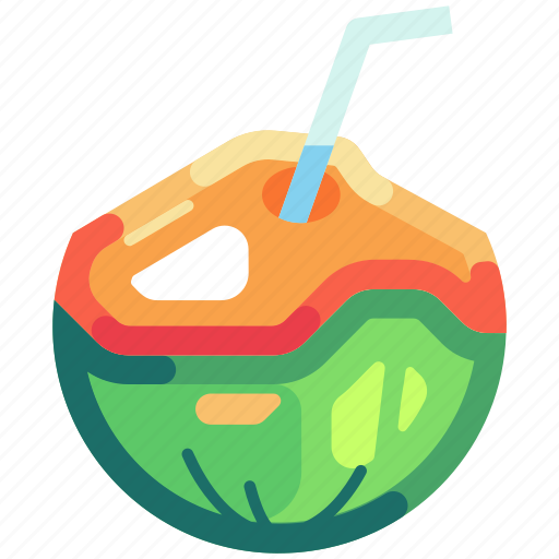 Coconut drink, tropical, fruit, summer, coconut, beverage, drink icon - Download on Iconfinder