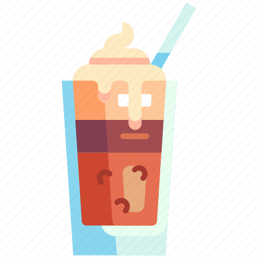 Frappe, coffee, foam, cup, cold, beverage, drink icon - Download on Iconfinder