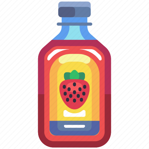 Juice, strawberry, fresh, bottle, fruit, beverage, drink icon - Download on Iconfinder