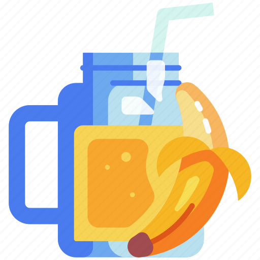 Smoothies, banana, milkshake, frappe, refreshment, beverage, drink icon - Download on Iconfinder