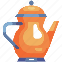 teapot, tea, pitcher, jug, hot drink, beverage, drink, cafe, menu