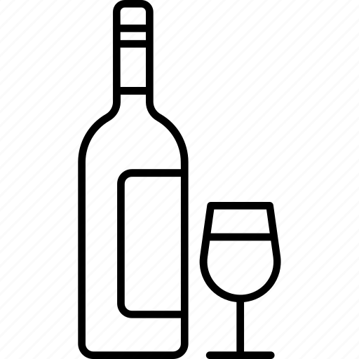 Wine, alcohol, bottle, champagne, glass, beverage, drink icon - Download on Iconfinder
