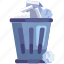 trash, garbage, bin, paper, rubbish bin, business, office, company, startup 